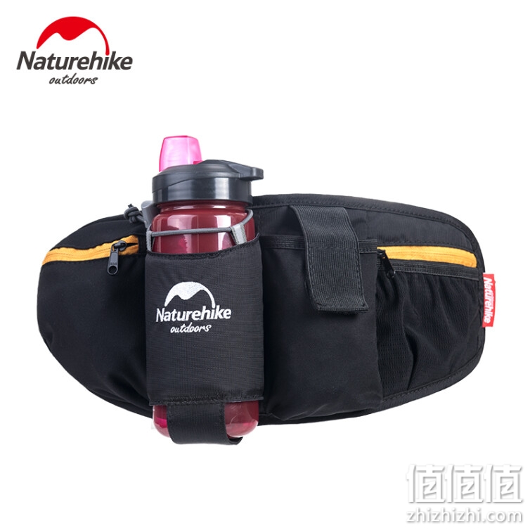 NatureHike挪客 户外运动跑步腰包徒步登山骑行水壶腰包 男女士多功能手机腰包 升级款-钢琴黑