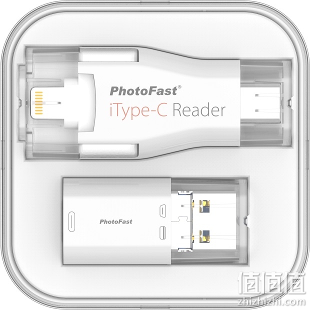 PhotoFast iType-C Reader 苹果4头转换MicroSD/tf卡多功能读卡器