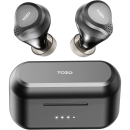 TOZO NC7 混合主动降噪无线耳塞,ANC,入耳式检测耳机 IPX6 防水蓝牙 5.0 立体声耳机,沉浸式声音高级深低音耳机,黑色