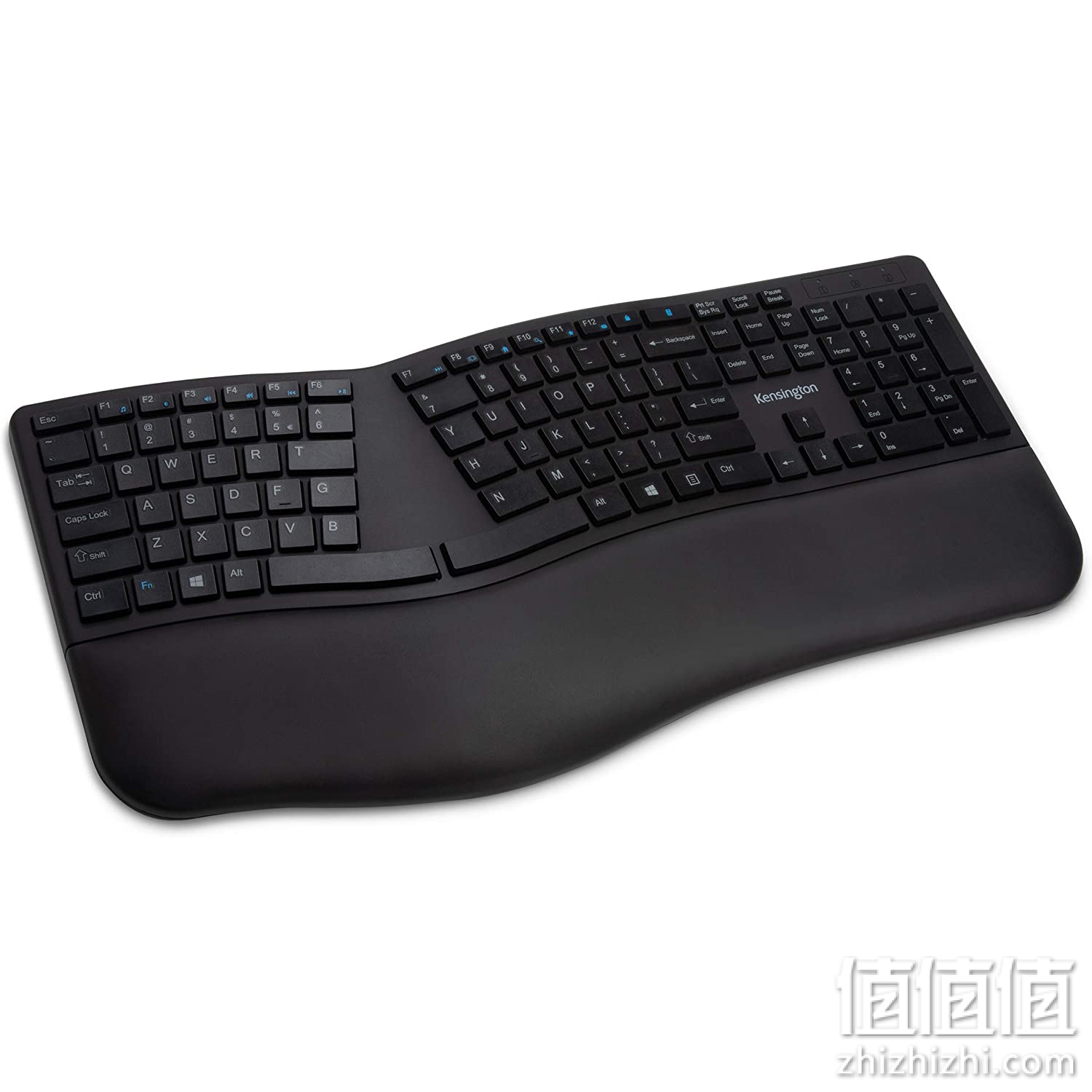 Kensington Kensington 无线人体工学键盘 - Pro Fit Ergo 无线键盘,英国布局,自然分割键盘,双模式 2.4 GHz 和蓝牙 - 适用于 Chrome OS、macOS、Windows (K75401UK),黑色