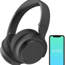 WYZE 降噪耳机,无线头戴式蓝牙耳机,带主动降噪,高保真音质,透明模式,清晰的语音拾音器,内置 Alexa