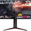 LG 游戏显示器 UltraGear 27GP950-B 27英寸/4K/Nano IPS/1ms(GtoG)/144Hz/HDMI 2.1兼容/G-SYNC 兼容,FreeSync Premium Pro/Vesa DisplayHDR600/HDMI×2, 显示端口/枢轴,高度可调