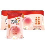 PLUS会员：yoplait 优诺 优丝白桃果粒酸奶风味发酵乳 135g*3杯 *8件