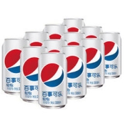pepsi 百事 可乐 Pepsi 轻怡 无糖零卡汽水 碳酸饮料整箱装 330ml*12罐 新老包装随机发货 百事出品