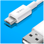 BULL 公牛 Micro-B 3A 数据线 TPE 0.8m 白色