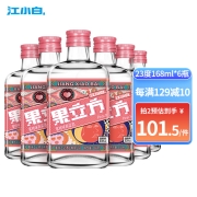 江小白 果立方 蜜桃味高粱酒 23度 168ml*6瓶 整箱装 水果味高粱酒