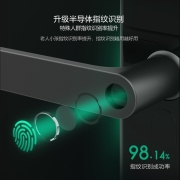 鹿客Classic2指纹锁智能锁电子锁密码锁 支持天地钩 mi家智能联动 黑色