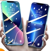 聚划算百亿补贴：苹果 钢化膜 全屏强抗指纹 高清透明膜 2片