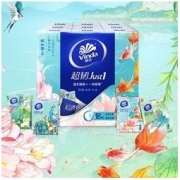 Vinda 维达 手帕纸 30包 超韧Just1颐和园IP 5张4层 升级加量装24包加送6（新旧随机发货）