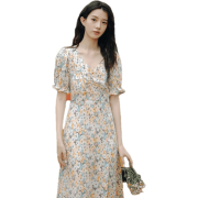 FOURDATRY 女士碎花连衣裙