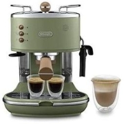 De'Longhi 德龙 Icona 复古泵压式咖啡机 KBOV2001.GR 适用于制备意式浓缩(Espresso)