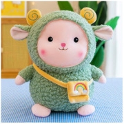 吉娅乔 彩虹羊咩咩动物玩偶 绿色 38CM