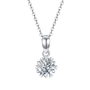 PLUS会员：DIAMONDPHOENIX 黛钻凰星 莫桑石 经典六爪项链 约一克拉