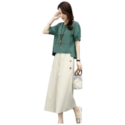 PLUS会员：La Chapelle拉夏贝尔 女士减龄两件套装 LXTZ0064