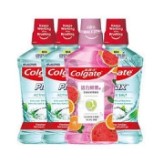 88VIP：Colgate 高露洁 清爽盐白+活力鲜果漱口水 500ml*4