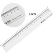 M&G 晨光 H750637 透明直尺 20cm 1把装