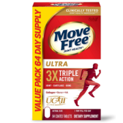 Schiff 旭福 Move Free 益节 极致骨胶原UC-Ⅱ维骨力 白瓶 64粒  直邮含税到手￥120.81