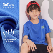PLUS会员！361° 儿童运动短袖t恤