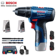 BOSCH 博世 GSR120-LI 锂电充电钻 13支镀钛麻花钻头套装 双电版