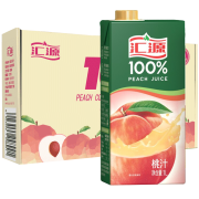 汇源 桃汁果汁饮料1L*5盒
