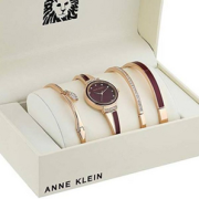 Anne Klein 安妮·克莱因 女士施华洛世奇水晶 手表手镯套装 AK/2716RBST 到手￥246.46
