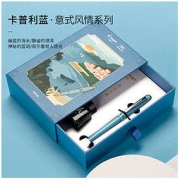 PILOT 百乐 意式风情礼盒系列 FP-78G 钢笔 蓝灰 F尖 礼盒装