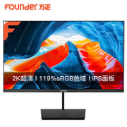 7日0点！Founder 方正 24英寸  FC2456QIPS显示器 （2560*1440、75Hz、119%RGB）
