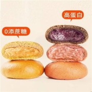 禧烘烘全麦欧包夹心面包0添蔗糖无油代餐饱腹粗粮早餐减低脂零食