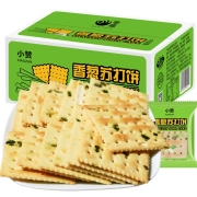 京东极速版：小赞 香葱苏打饼干 整箱500g