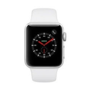 Apple 苹果 Watch Series 3 智能手表 38mm GPS 蜂窝网络款 银色铝金属表壳 白色运动型表带（心率）