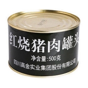 高金食品 红烧猪肉罐头500g