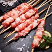 大庄园 新西兰进口 6月龄羔羊羊排肉 羊肉串 200g*6袋 约66串
