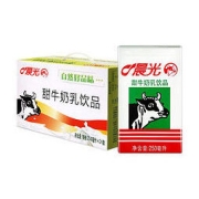 PURE MILK 晨光 甜牛奶乳饮品250ml*24盒 整箱装常温早餐奶整箱量贩装