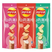 Lay's 乐事 山药薄片组合装 3口味 240g（田园番茄味80g+香烤鸡翅味80g+清新黄瓜味80g）