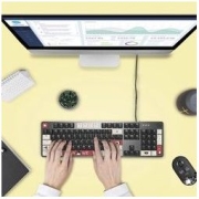logitech 罗技 K845 吾皇万睡合作款 104键 有线机械键盘 黑色 ttc青轴 单光