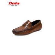 Bata 男士牛皮休闲豆豆鞋 A8S40BM2