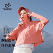 PLUS会员：TECTOP 探拓 女士短款防晒衣 D212152PF