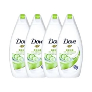 Dove 多芬 沐浴露 清新水透清爽美肤黄瓜190ml＊4瓶