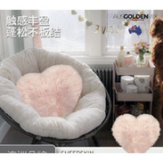 AusGolden 100%澳洲羊毛爱心型抱枕靠垫 七夕送礼