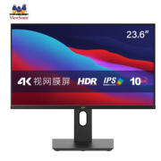 ViewSonic 优派 VX2419-4K-HD 23.6英寸IPS显示器(3840×2160、60Hz、HDR10）