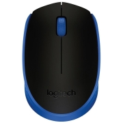 罗技（Logitech） M171(M170) 无线办公鼠标 家用商务对称鼠标 带无线2.4G接收器 蓝色