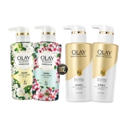 88VIP：OLAY 玉兰油 莹亮沐浴露组合（樱花300g+茉莉300g）