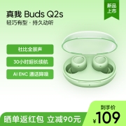realme真我Buds Q2s真无线蓝牙耳机30小时续航蓝牙5.2太空舱设计杜比音效通话降噪耳机 森 默认1