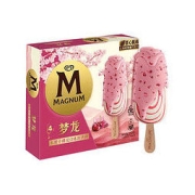 MAGNUM 梦龙 和路雪 梦龙 车厘子樱花口味冰淇淋 68g*4支