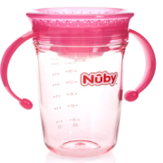 防呛防漏！Nuby 努比 儿童学饮杯 240ml