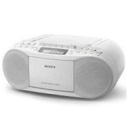 SONY 索尼 CFD-S70 便携式录放机(CD, 磁带, 收音机), 白色