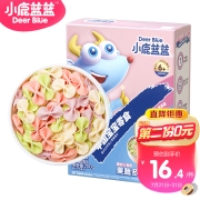 小鹿蓝蓝_婴幼儿有机蝴蝶面 婴儿辅食7种冻干果蔬营养卡通面 200g