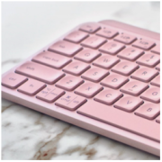 logitech 罗技 MX Keys Mini 79键 蓝牙无线薄膜键盘 玫瑰粉 单光