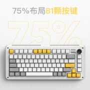 IQUNIX ZX75 重力波 机械键盘蓝牙无线电竞游戏TTC金粉轴热插拔