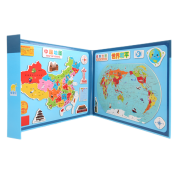 檬檬哒 中国世界磁性地图拼图